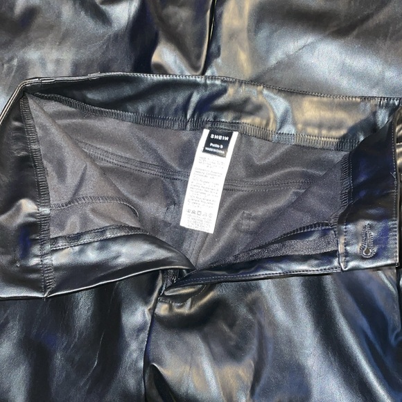 Black Faux Leather Pants - Picture 4 of 5